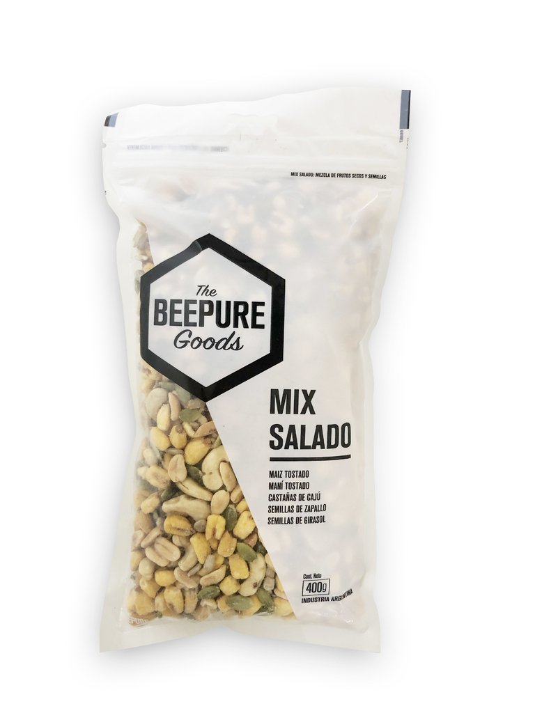 BEEPURE, Mix Salado Ziploc, 400g