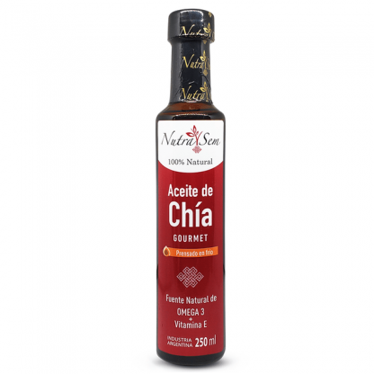 NUTRASEM, Aceite de chía gourmet, 250ml