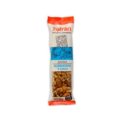 Zafran, barritas almendras y coco 28g SIN TACC