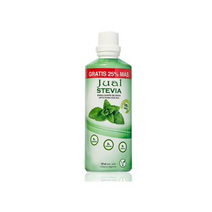 JUAL, Edulcorante stevia líquida, 250cc