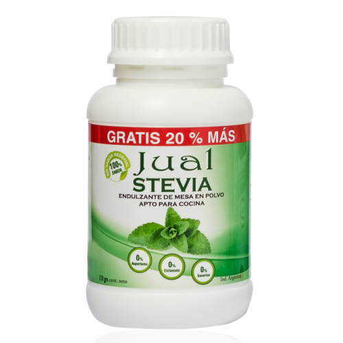 Jual, Edulcorante stevia en polvo, 110g