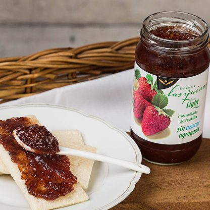 LAS QUINAS, Mermelada de Frutilla SIN AZUCAR, 450g, SIN TACC
