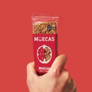 MUECAS, Barritas de Manzana, Nueces y Arándanos, 16u