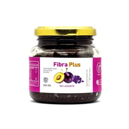 FIBRAPLUS, Mermelada Ciruela con prebióticos y miel, SIN AZUCAR, 250g