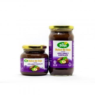 MI SOJA, Dulce de Soja, sabor Avellanas y Chocolate, 400g