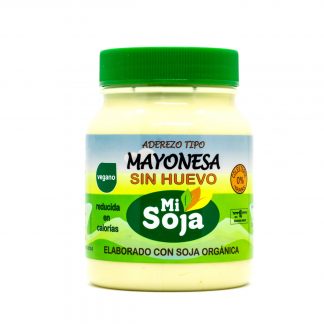 MI SOJA, mayonesa sin huevo, 380g.