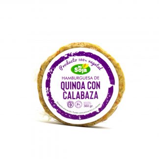MI SOJA. Hamburguesa de quinoa con calabaza y zanahoria, 4 unidades.