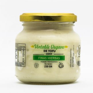 MI SOJA, untable tofu sabor finas hierbas, 230g.