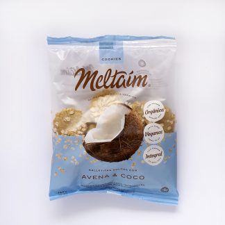 MELTAIM, Cookies avena y coco, 150g, veganas y light