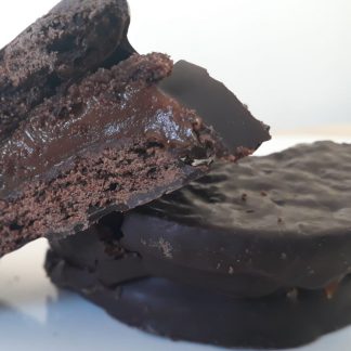 EPUYEN, alfajores LIGHT de ddl bañado en chocolate, 12u de 50g