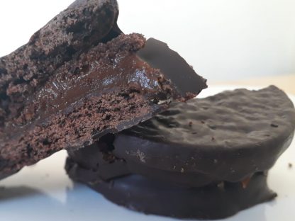 EPUYEN, alfajores LIGHT de ddl bañado en chocolate, 12u de 50g