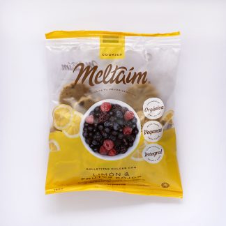 MELTAIM, Cookies limón y frutos rojos, 150g, veganas y light
