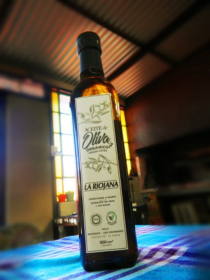 Aceite de oliva ORGÁNICO virgen extra, extraído en frío, ALTA GAMA 500cm3.