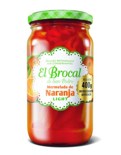 EL BROCAL, Dulce de Naranja LIGHT, 400g, SIN TACC