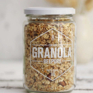 BEEPURE, Granola Miel Frasco, 330g