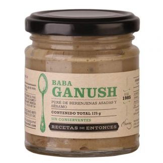 RECETAS DE ENTONCES, Babaganush, Puré de berenjenas asadas y sésamo, 175g