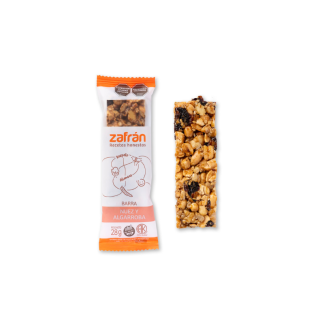 Zafran, barritas de Nuez y Algarroba, 28g SIN TACC