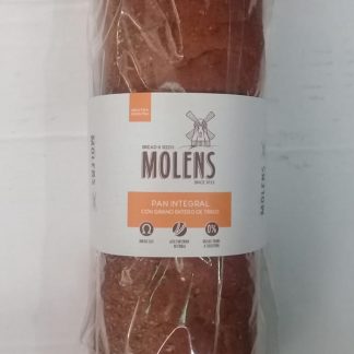 MOLENS, Pan integral con grano entero de trigo, 650g.