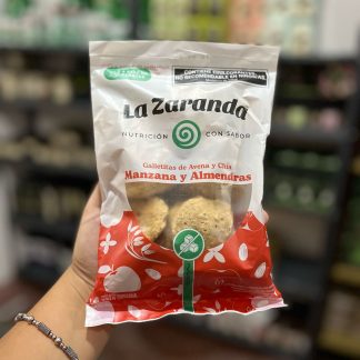 LA ZARANDA, Galletitas SIN AZUCAR Manzana con Almendras, 200g, VEGANAS