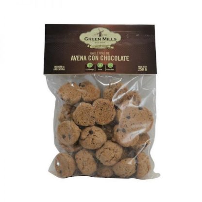 GREEN MILLS, galletitas de Avena y chocolate, 250g