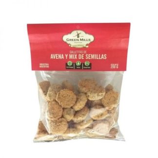 GREEN MILLS, galletitas de Avena y semillas, 250g