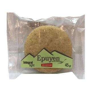 EPUYEN, alfajores LIGHT integral relleno ddl, 12u de 50g