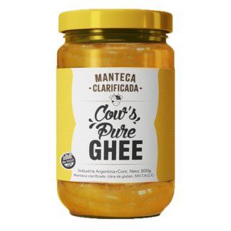 COW'S PURE, Sri Sri Ghee manteca clarificada, 300gr