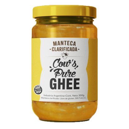 COW'S PURE, Sri Sri Ghee manteca clarificada, 300gr