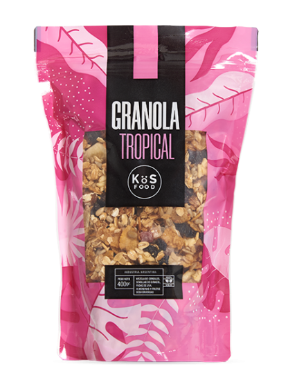 KOS FOOD, granola Tropical, 400gr.