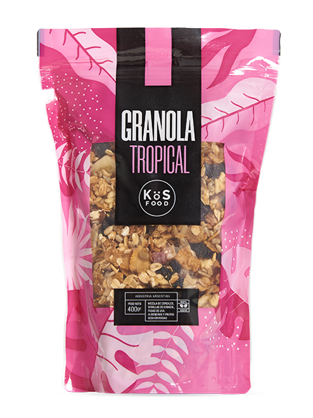 KOS FOOD, granola Tropical, 400gr.