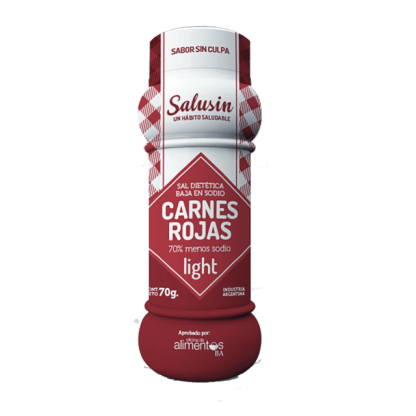 SALUSIN, Sal dietética sin sodio, sabor carnes rojas