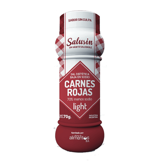 SALUSIN, Sal dietética sin sodio, sabor carnes rojas