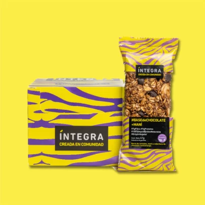INTEGRA, Barritas Base Chocolate y Maní, 10u