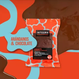 INTEGRA, Bocaditos de Chocolate y Arándanos, 26g, 20u