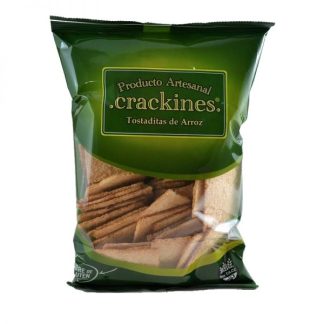 CRACKINES DE ARROZ, 120g, SIN TACC