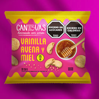 CANVAS, galletitas Vainilla, Avena y Miel, 150g