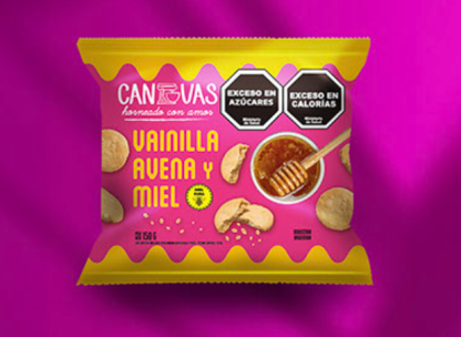 CANVAS, galletitas Vainilla, Avena y Miel, 150g