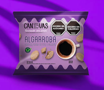 CANVAS, galletitas Algarroba, Canela, Pasas y Girasol, 150g VEGANO