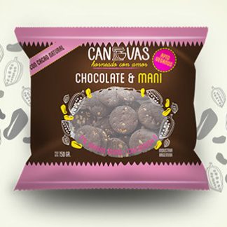 CANVAS, galletitas Chocolate y Maní, 150g VEGANO
