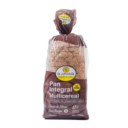 LA ZARANDA, Pan de Salvado Integral CON sal, 500g, VEGANO