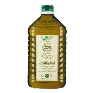 LA RIOJANA, Aceite de oliva ORGÁNICO virgen extra, extraído en frío, 5L
