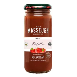 MASSEUBE, Mermelada de Frutilla SIN AZUCAR, 262g