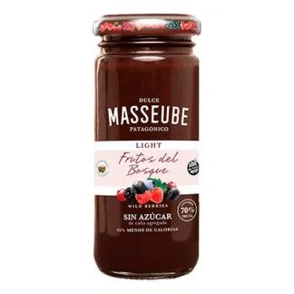 MASSEUBE, Mermelada de Frutos del Bosque SIN AZUCAR, 262g