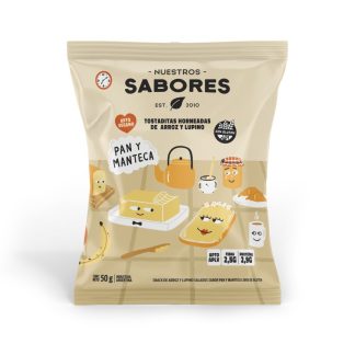 NUESTROS SABORES, Tostaditas de Manteca, 50g