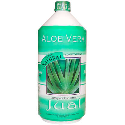 JUAL, Jugo de Aloe Bebible Natural, 1L