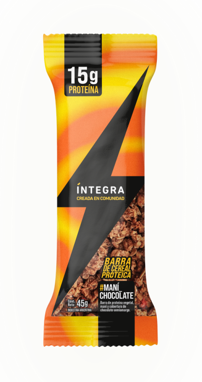 INTEGRA, Barritas PROTEICAS Maní y Chocolate,10u