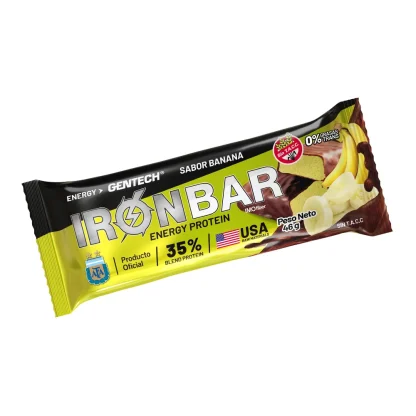 GENTECH, IronBar Barritas Proteícas Banana, 20u