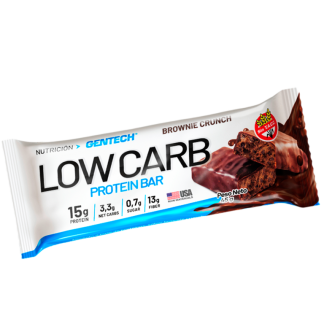 GENTECH, LowCarb Barra Brownie Crunch 45g, 10u