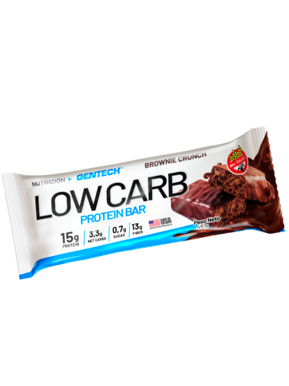 GENTECH, LowCarb Barra Brownie Crunch 45g, 10u