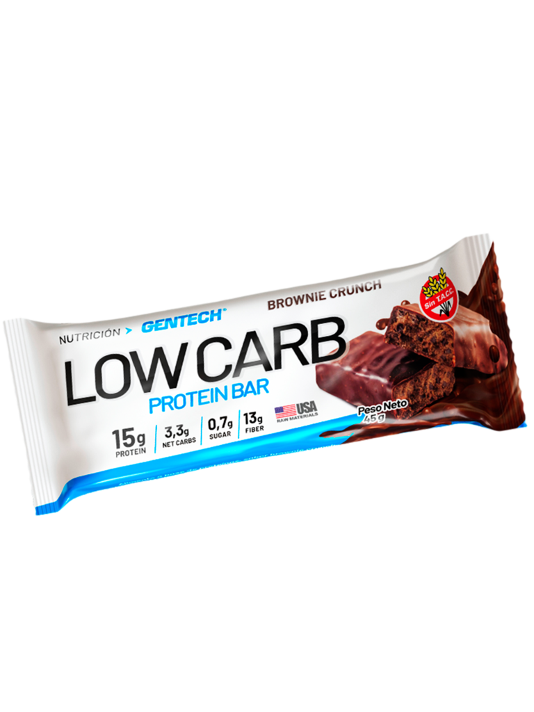 GENTECH, LowCarb Barra Brownie Crunch 45g, 10u